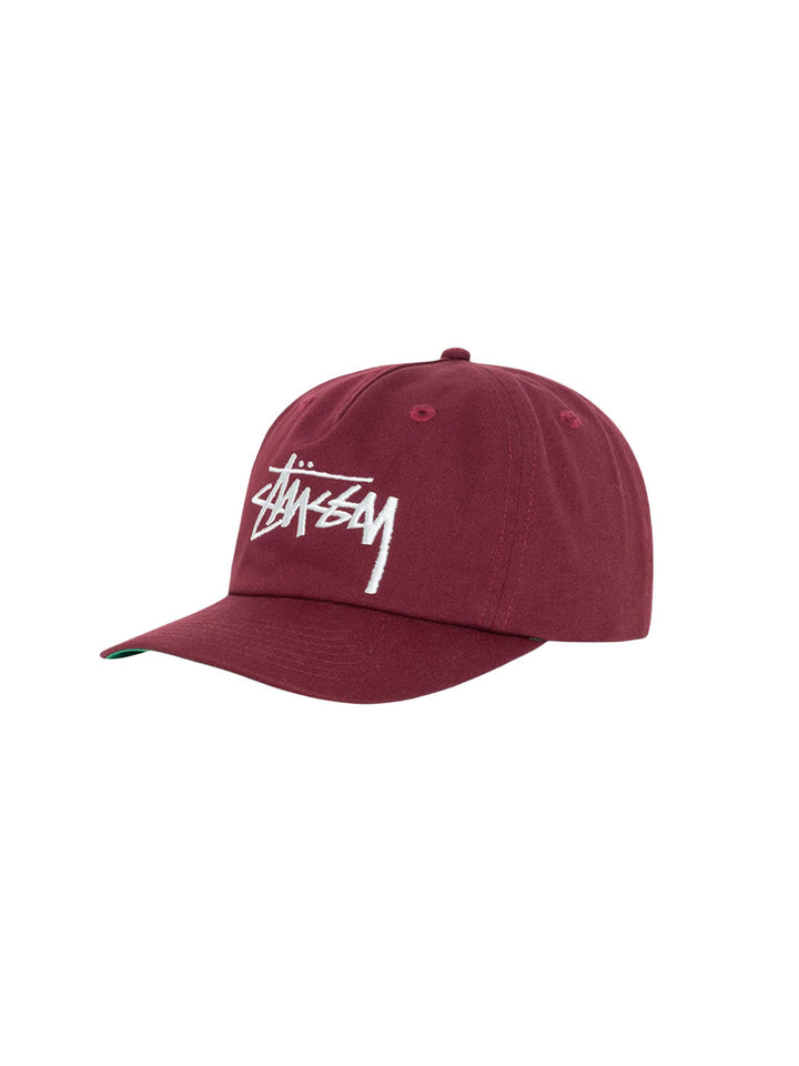 Stussy Big Stock Mid Depth Cap - Plum