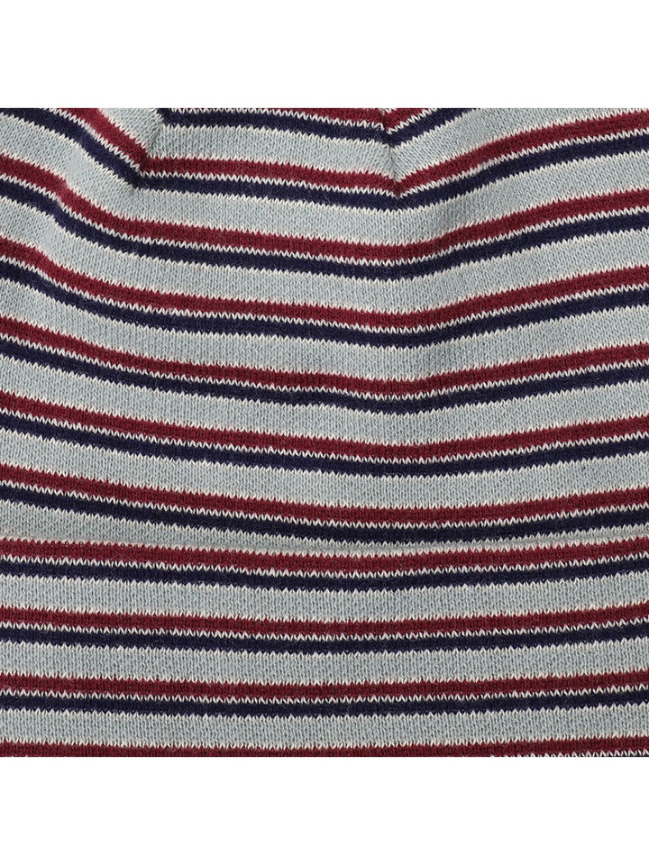 Passport Organic Stripe Knit Beanie - Light Blue