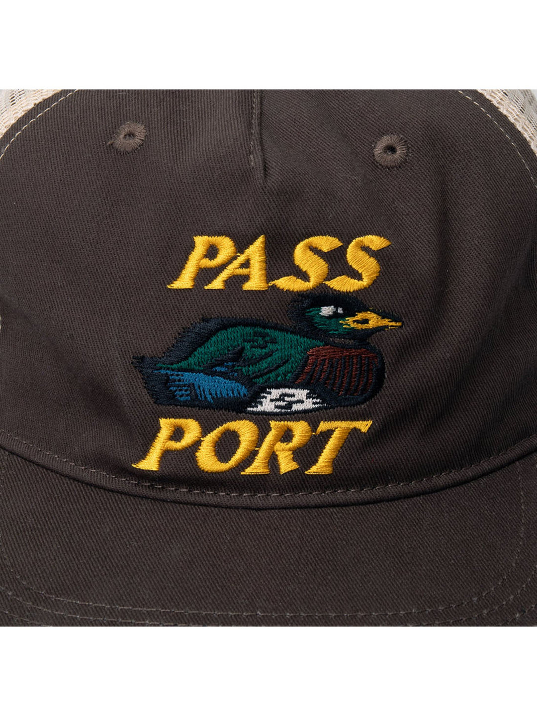 Passport Fast Duck Workers Trucker - Bark / Cream