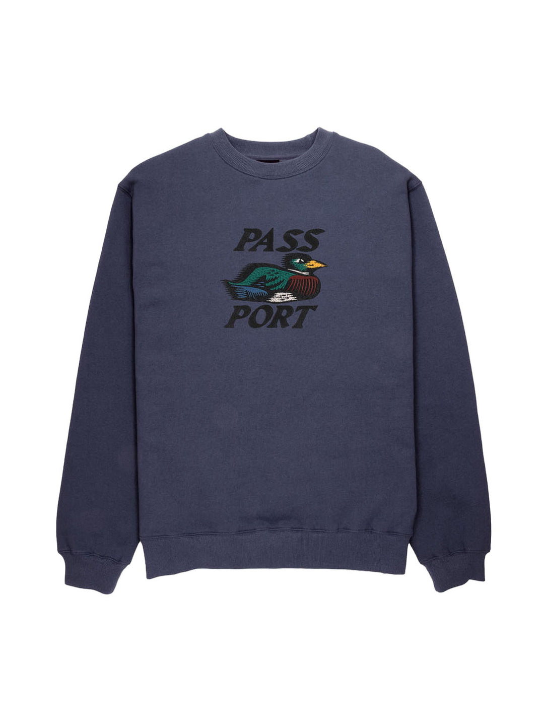 Passport Fast Duck Sweater - Dusty Blue