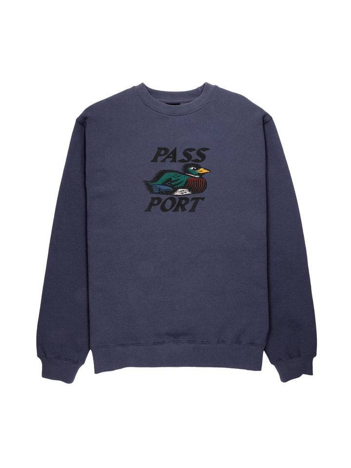 Passport Fast Duck Sweater - Dusty Blue