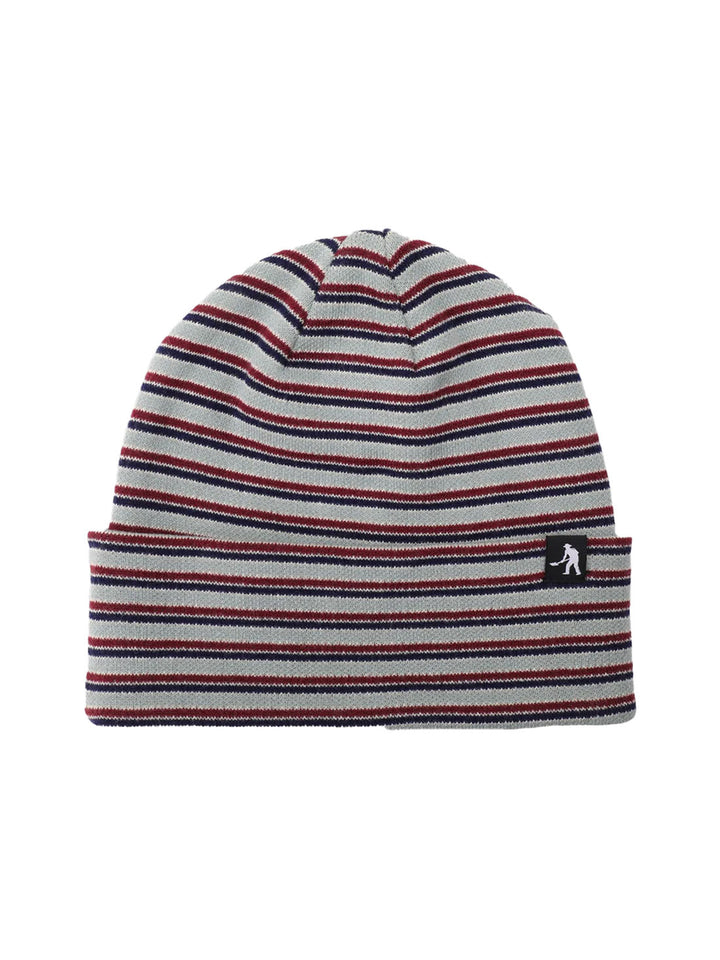 Passport Organic Stripe Knit Beanie - Light Blue