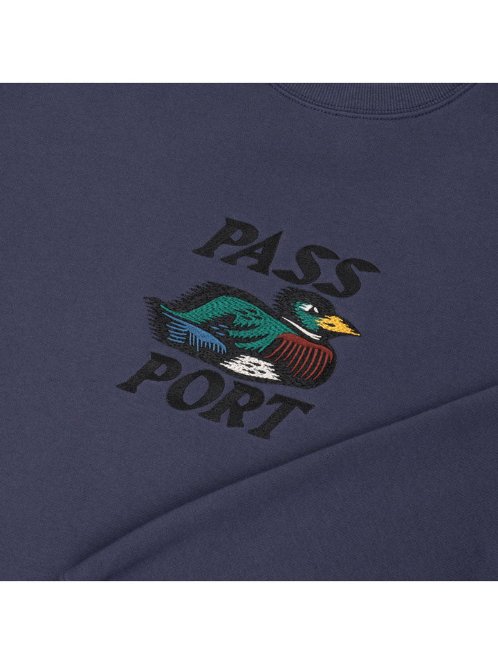 Passport Fast Duck Sweater - Dusty Blue