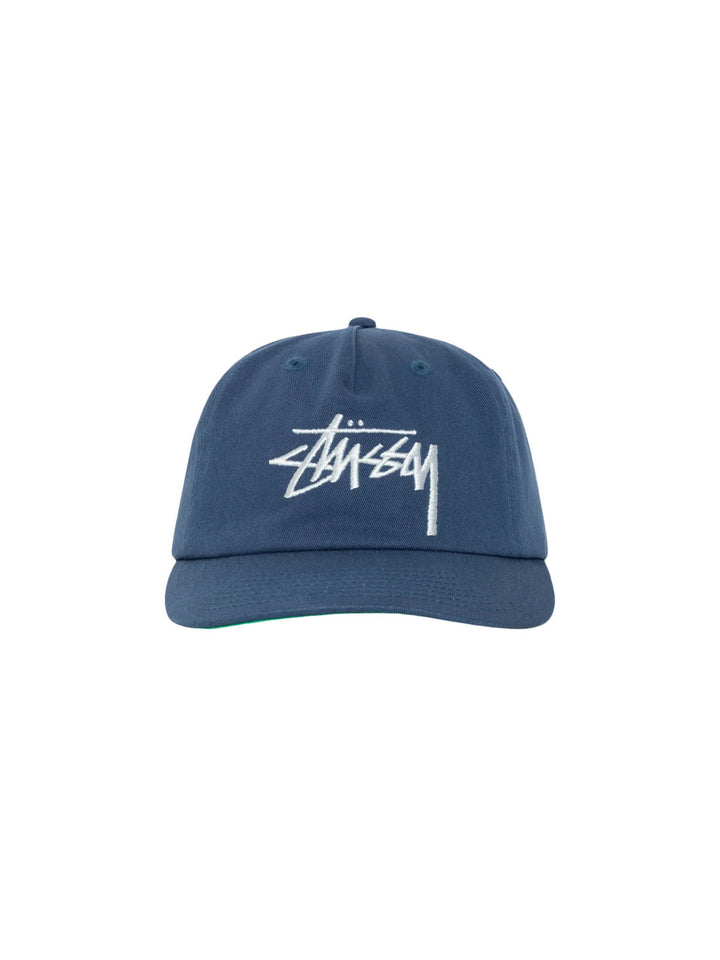 Stussy Big Stock Mid Depth Cap - Dark Blue