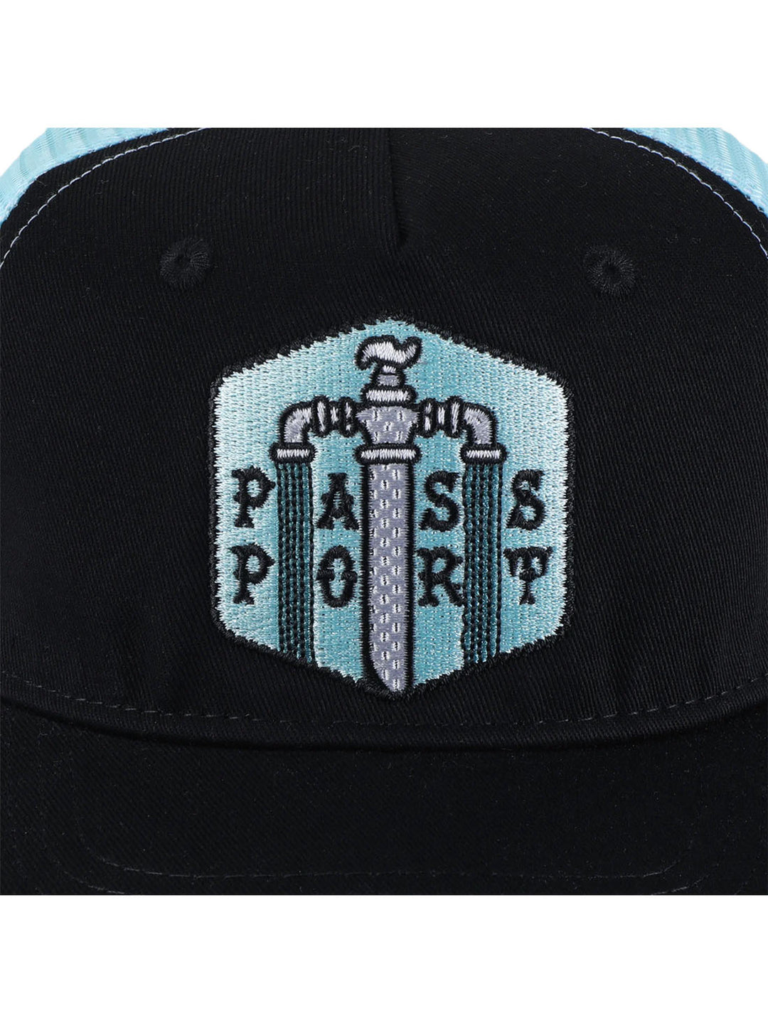 Passport Water Supply Workers Trucker - Black