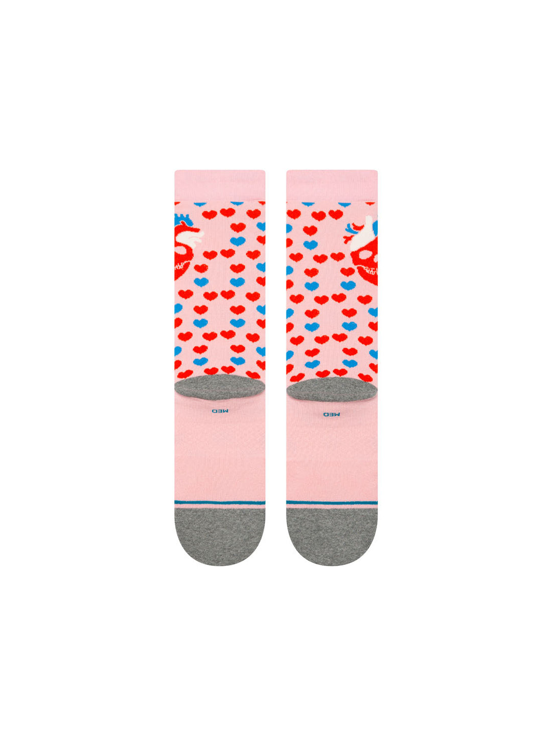 Stance Hearted Crew Sock - Pink