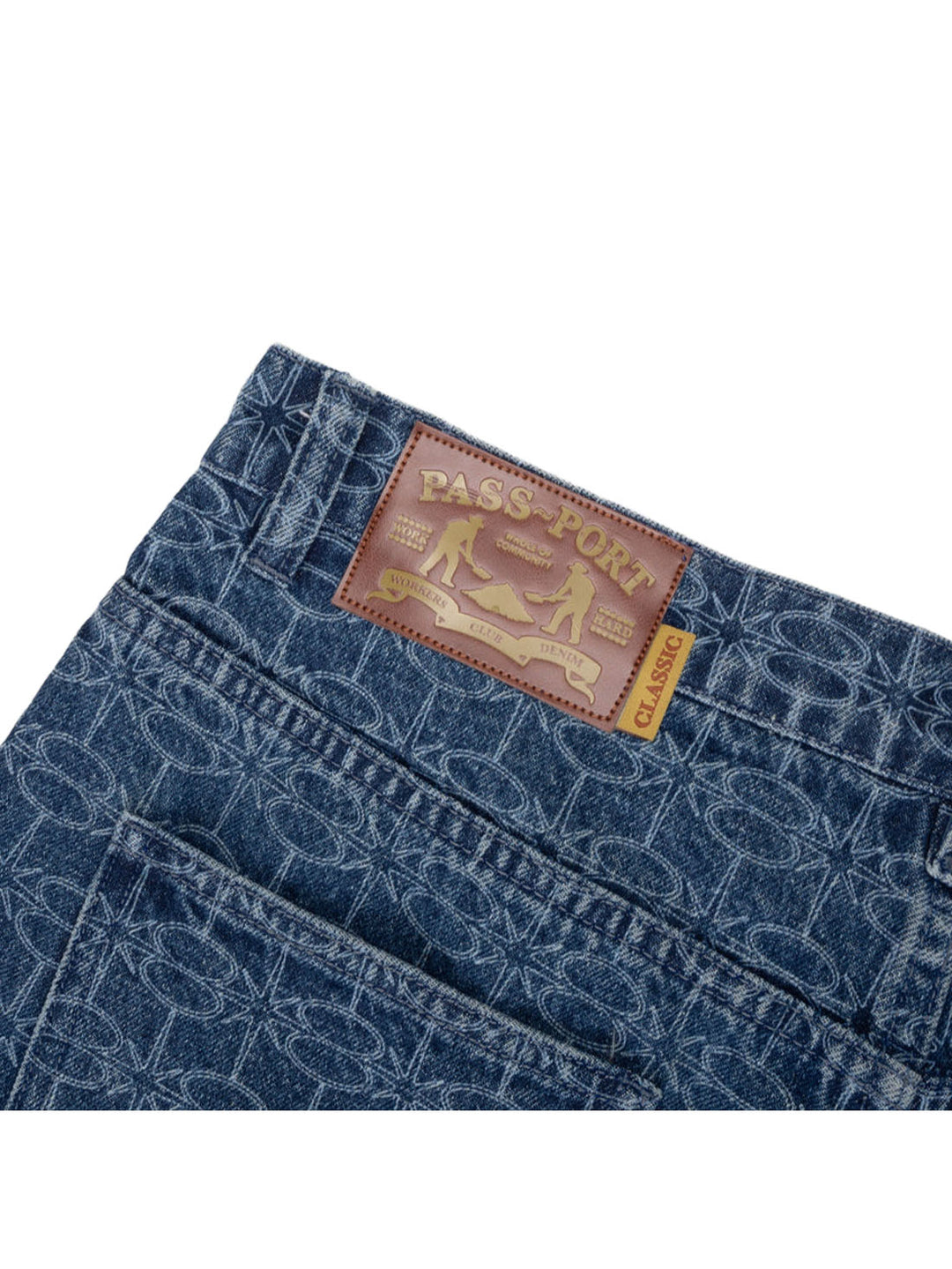 Passport Soap Sparkle Workers Club Jean Short - Washed Dark Indigo