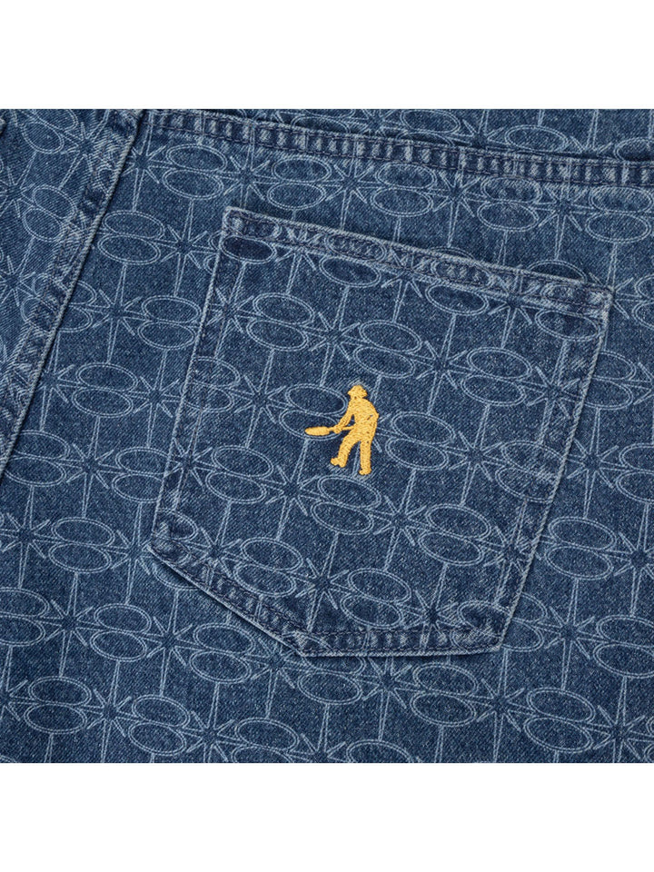 Passport Soap Sparkle Workers Club Jean Short - Washed Dark Indigo