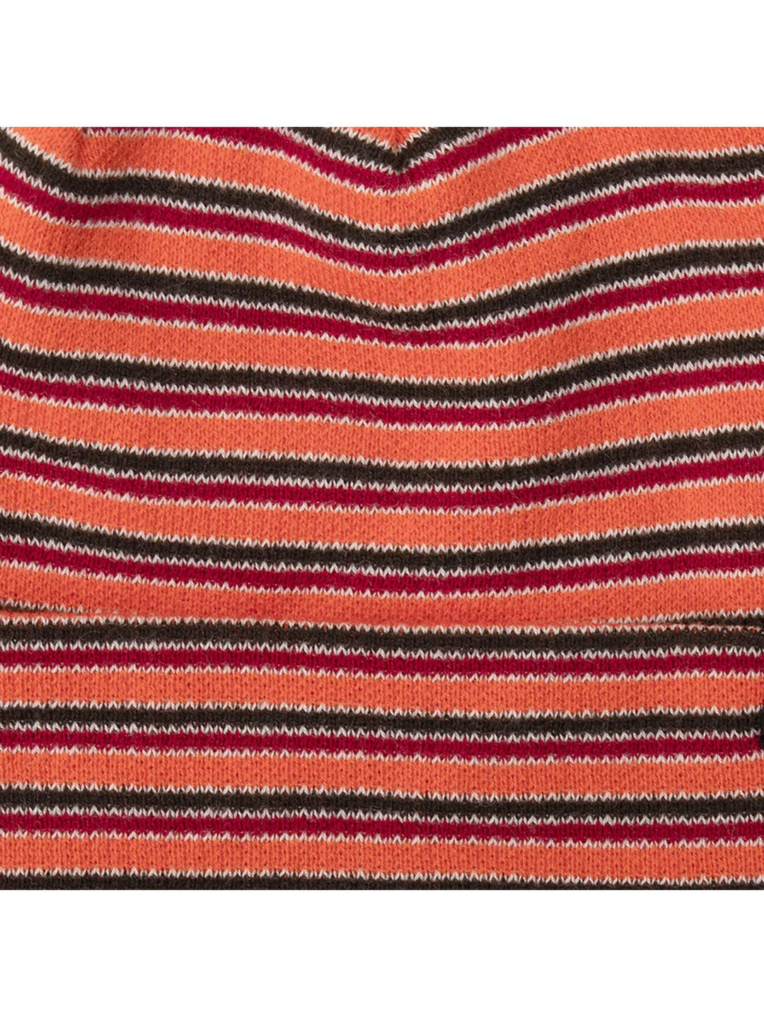 Passport Organic Stripe Knit Beanie - Orange