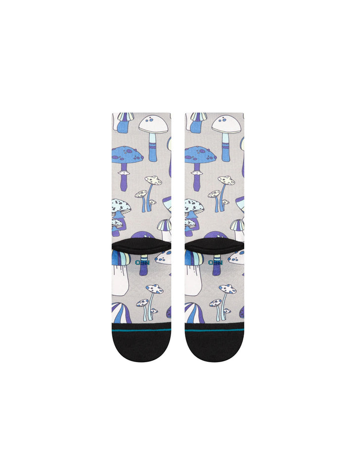Stance Microbial Crew Sock - String Grey