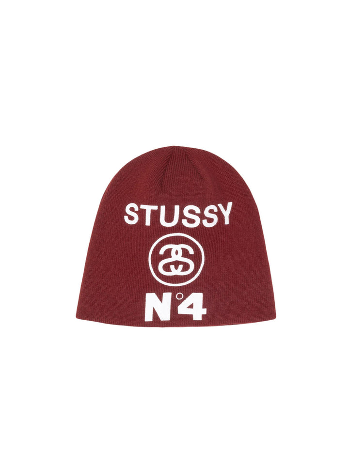 Stussy Skullcap Number 4 - Maroon