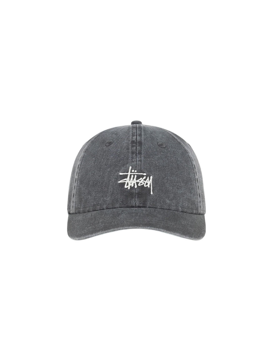 Stussy Basic Washed Low Pro Cap - Charcoal