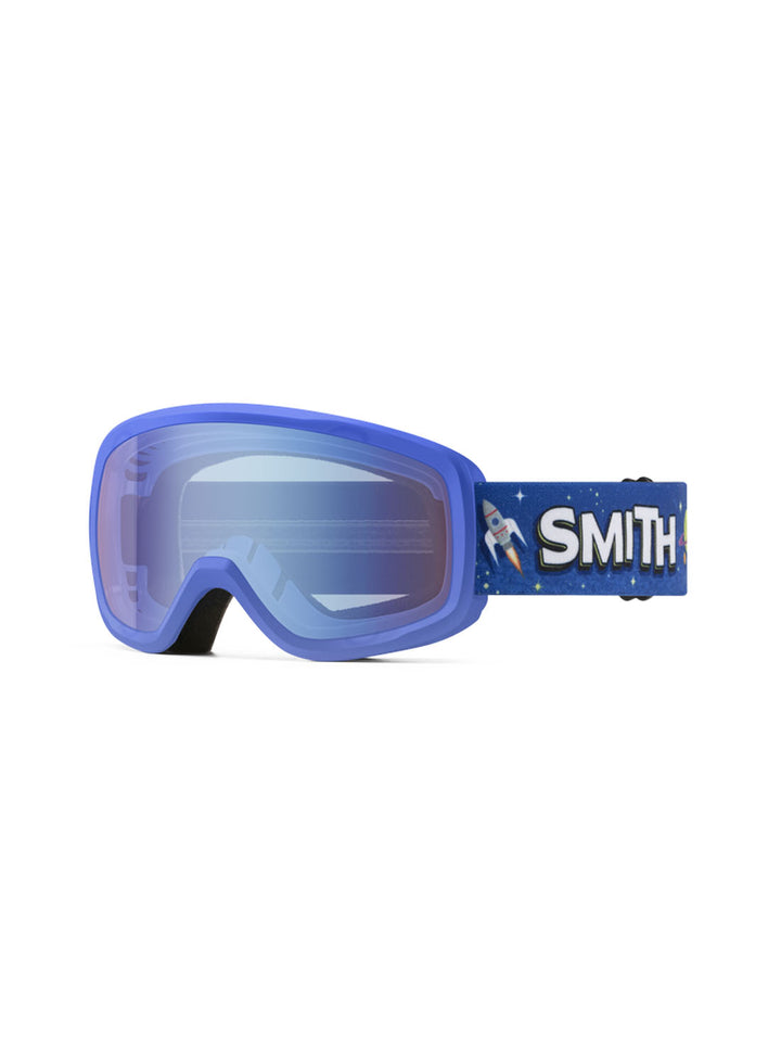 2026 Smith Snowday JR Goggles - Supernova Rockets / Blue Sensor Mirror Lens
