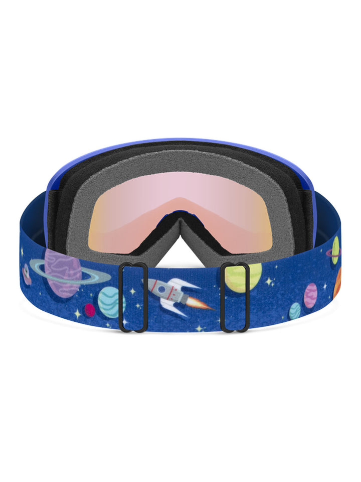 2026 Smith Snowday JR Goggles - Supernova Rockets / Blue Sensor Mirror Lens