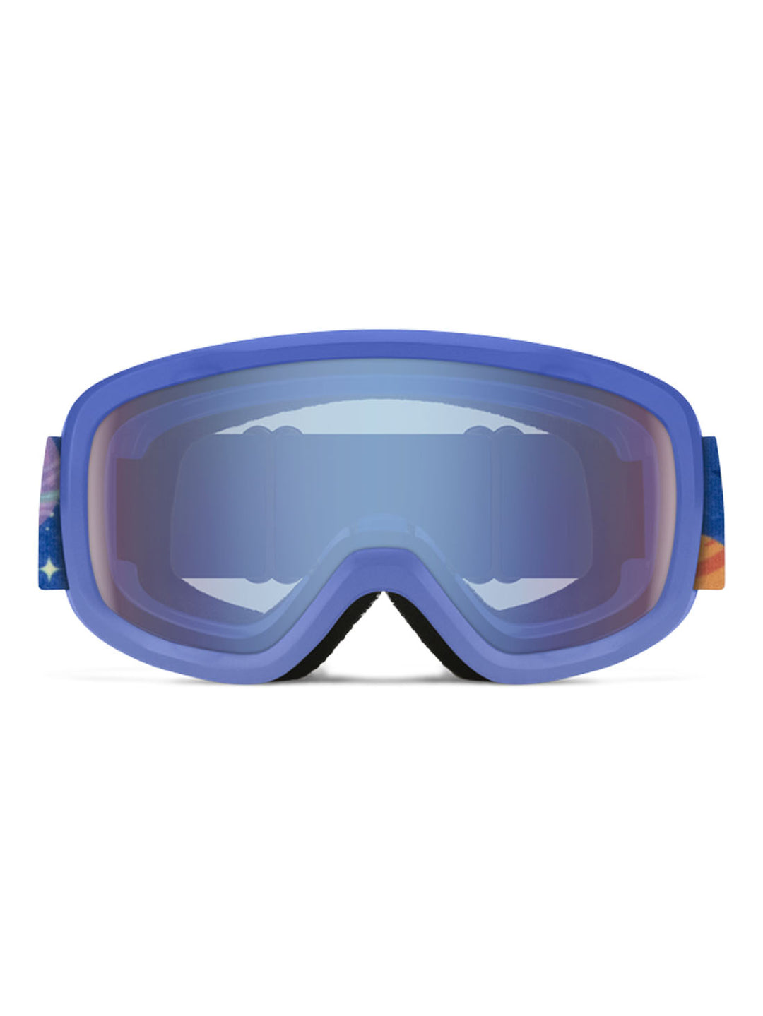 2026 Smith Snowday JR Goggles - Supernova Rockets / Blue Sensor Mirror Lens