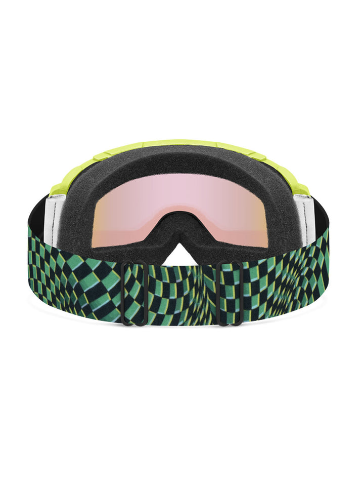 2026 Smith Daredevil JR Goggles - Electric Lime Left Turn / Blue Sensor Mirror Lens