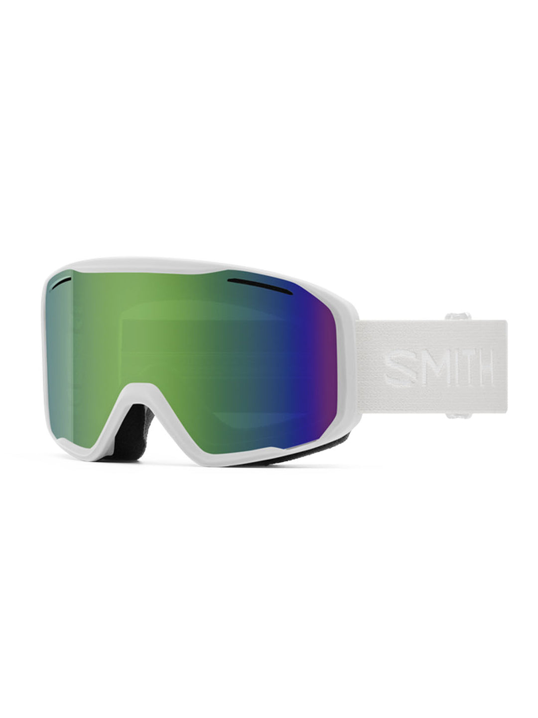 2026 Smith Blazer Goggles - White / Green Sol-X Mirror Lens