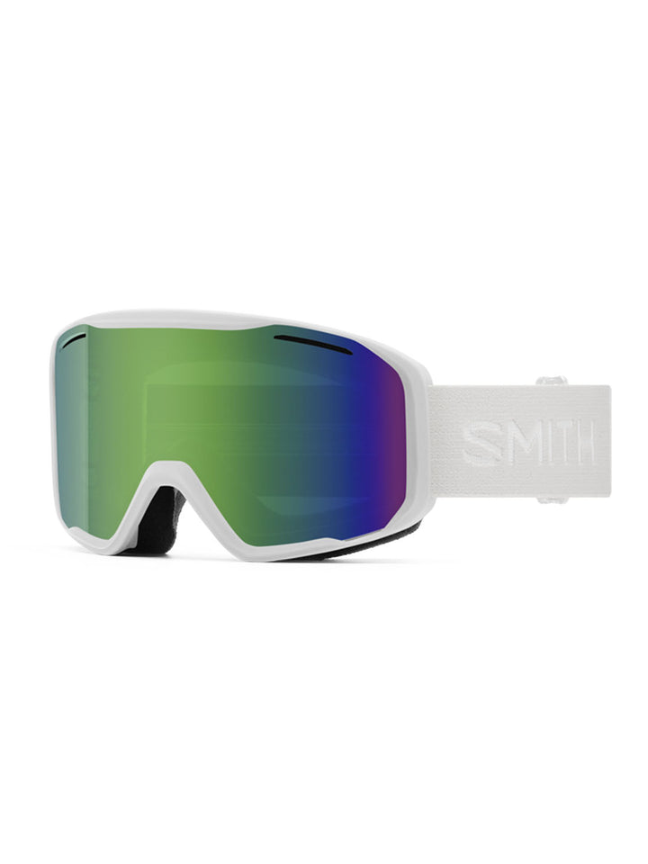 2026 Smith Blazer Goggles - White / Green Sol-X Mirror Lens