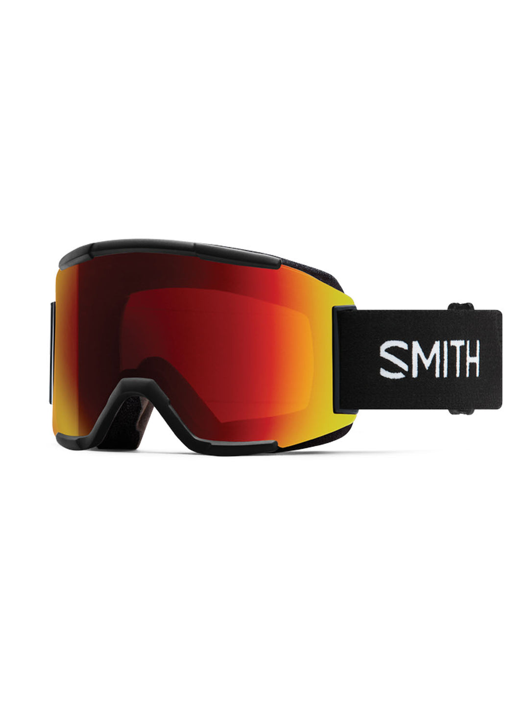 2026 Smith Squad Goggles - Black / Sun Red Mirror Lens