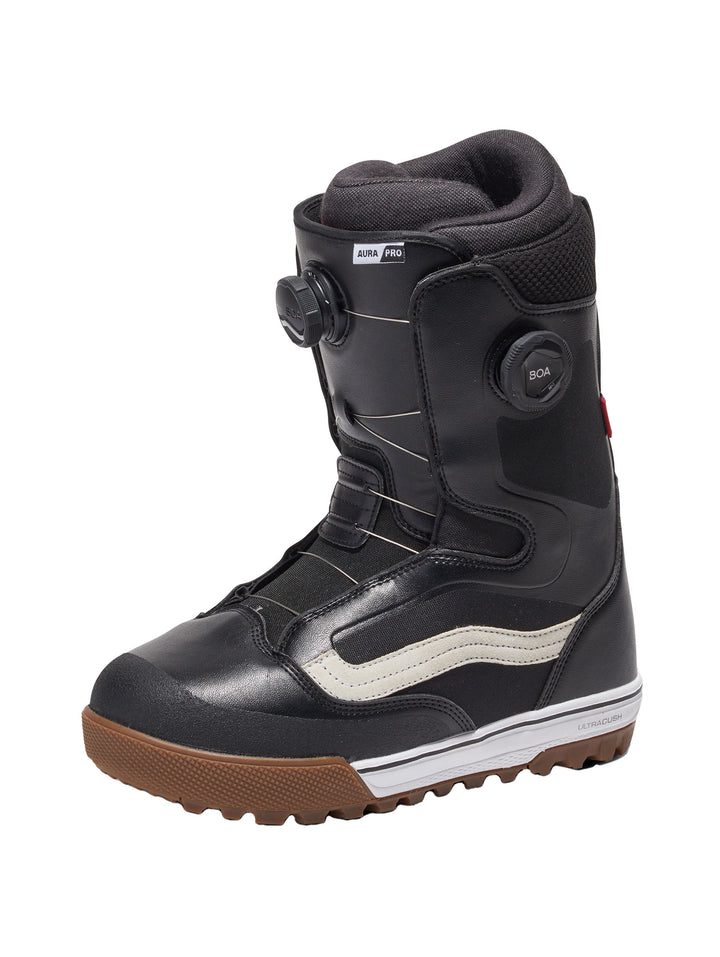 2025 Vans Aura Pro Men's Snowboard Boots - Black / White