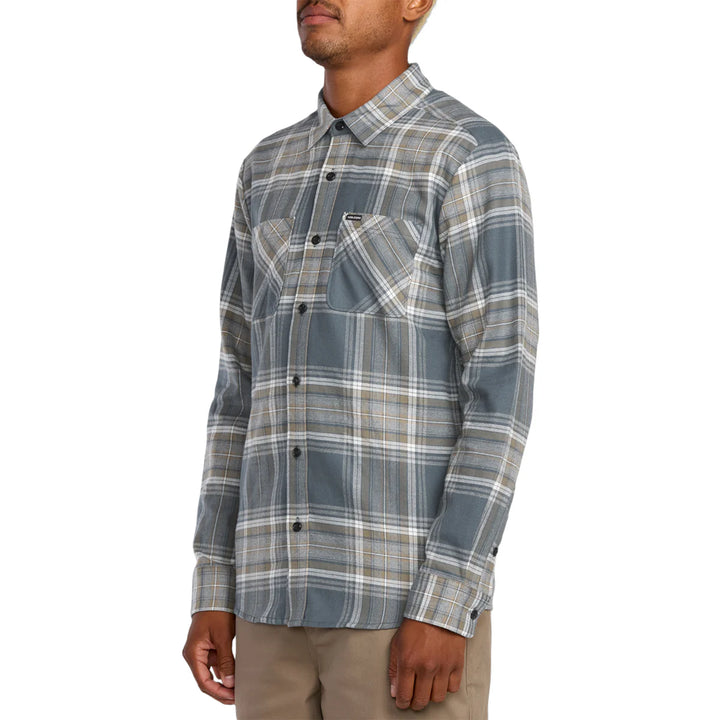 Volcom Netastone Flannel LS - Dark Slate