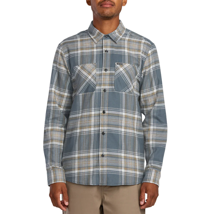Volcom Netastone Flannel LS - Dark Slate