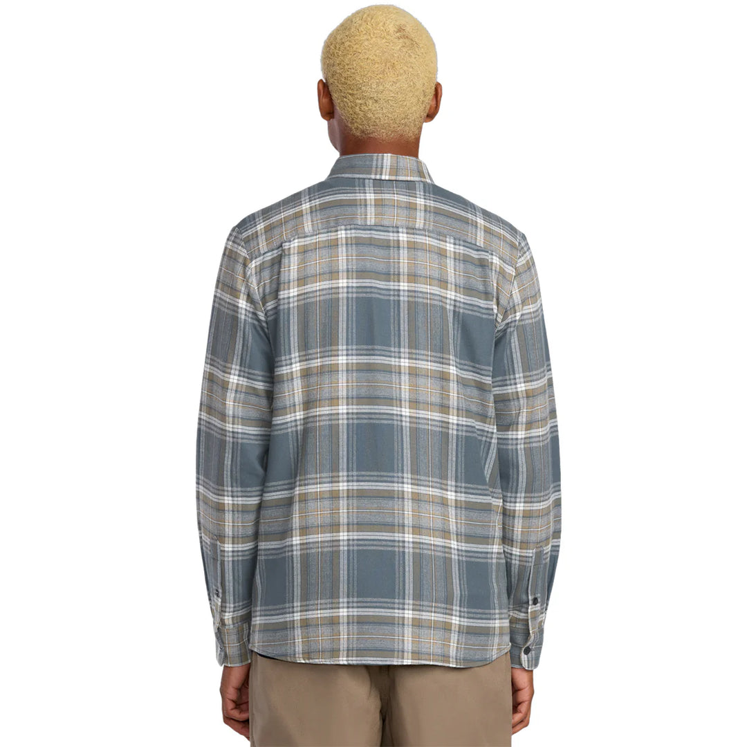 Volcom Netastone Flannel LS - Dark Slate