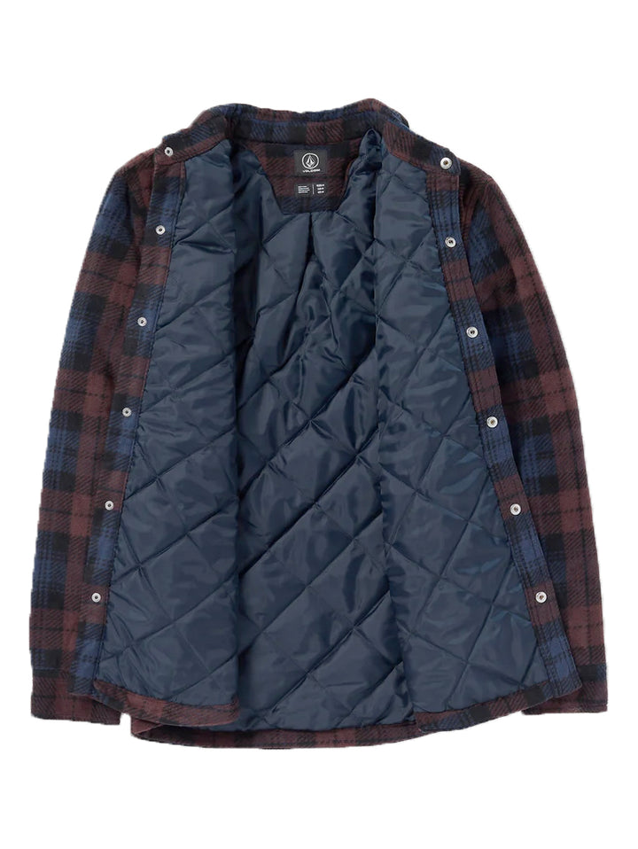 Volcom Bowered Fleece Long Sleeve - Merlot