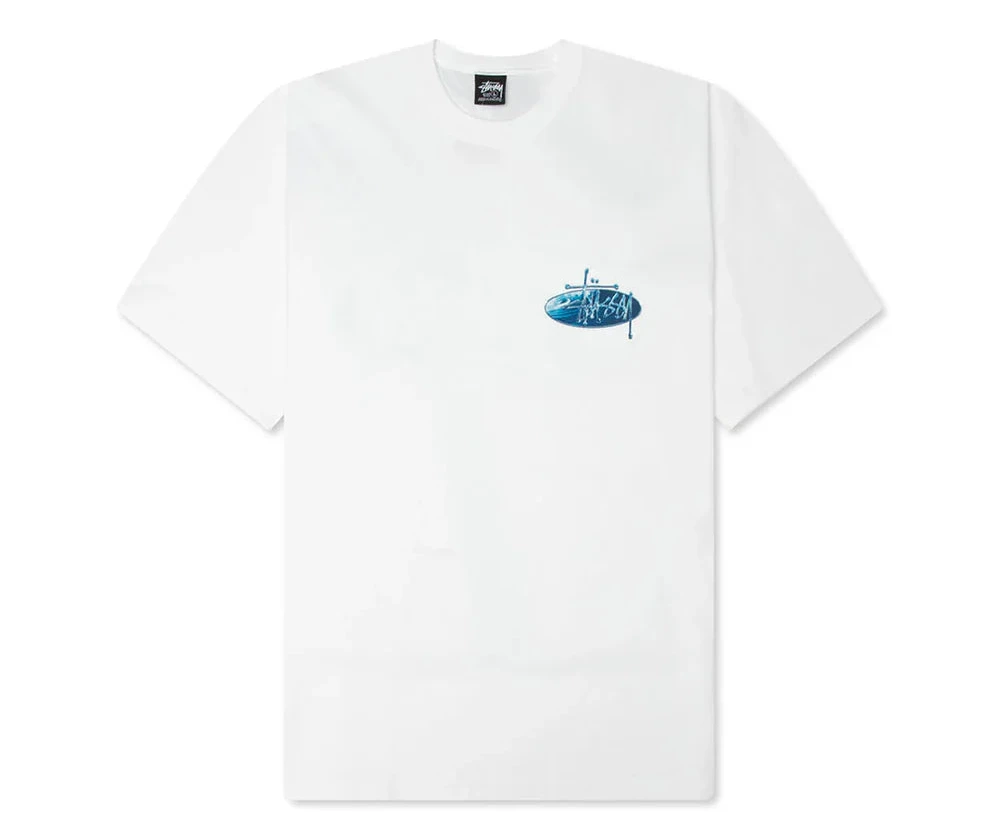 Stussy Wave Oval Tee - White