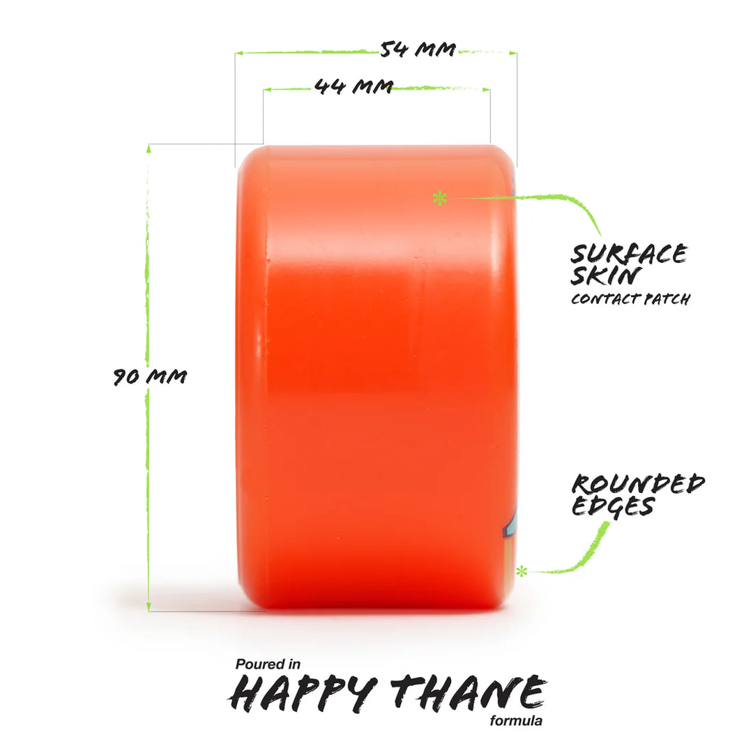 Orangatang Bee's Knees 80a Orange - 90mm