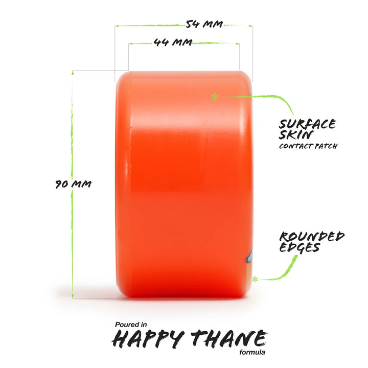 Orangatang Bee's Knees 80a Orange - 90mm