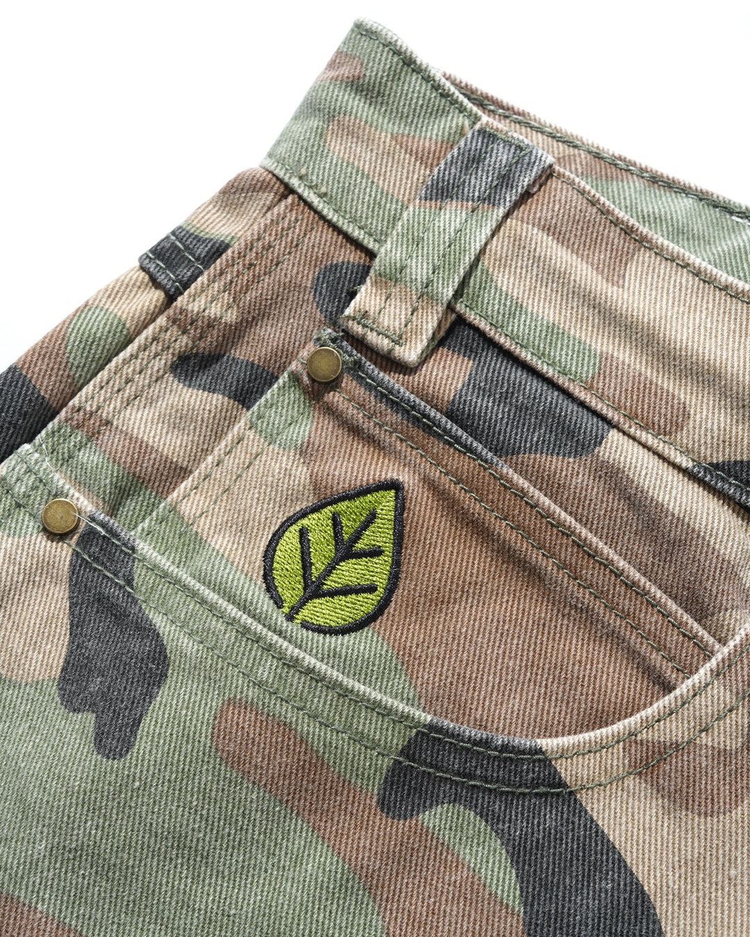 Butter Weathergear Denim Jeans - Woodland Camo