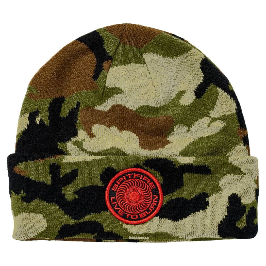 Spitfire Classic 87 Swirl Patch Beanie - Camo