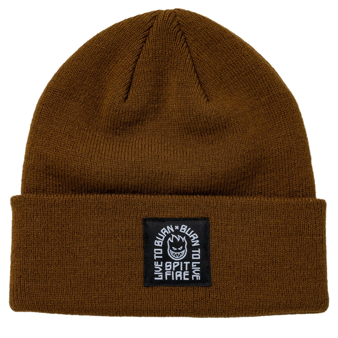 Spitfire Arch Cuff Beanie - Brown