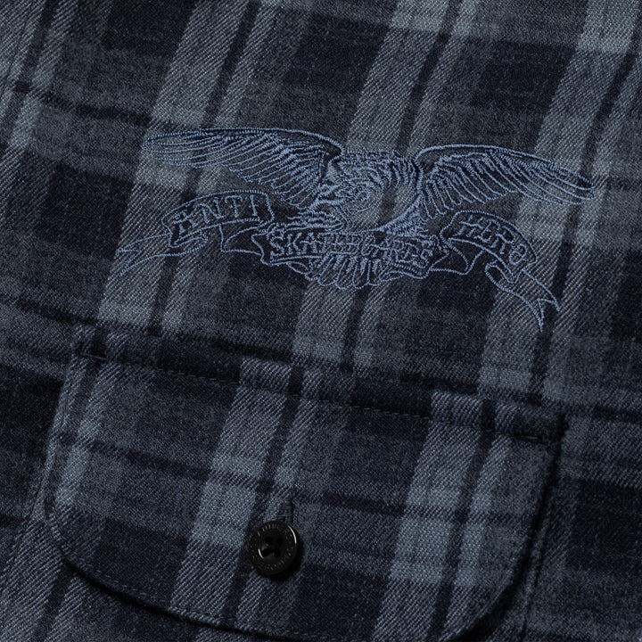 Anti-Hero Hecho PR Skate Jacket - Navy Plaid