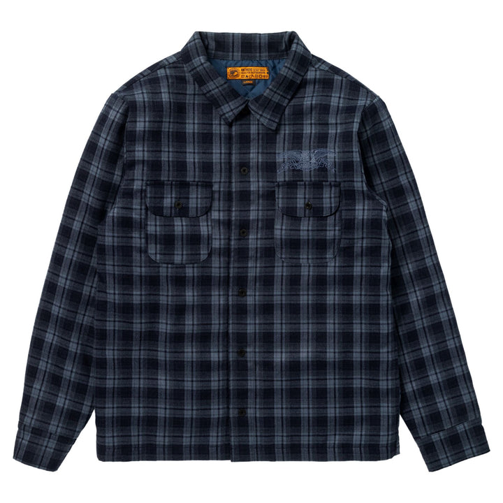 Anti-Hero Hecho PR Skate Jacket - Navy Plaid