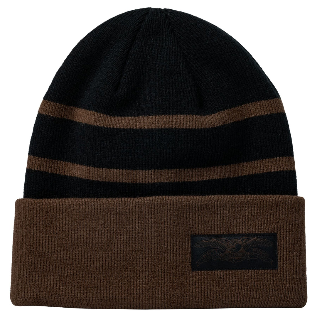 Anti-Hero Stock Eagle Cuff Beanie - Black / Brown