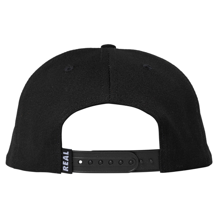 Real x 4Q Snapback Hat - Black