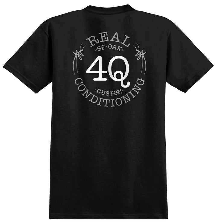 Real x 4Q Tee - Black
