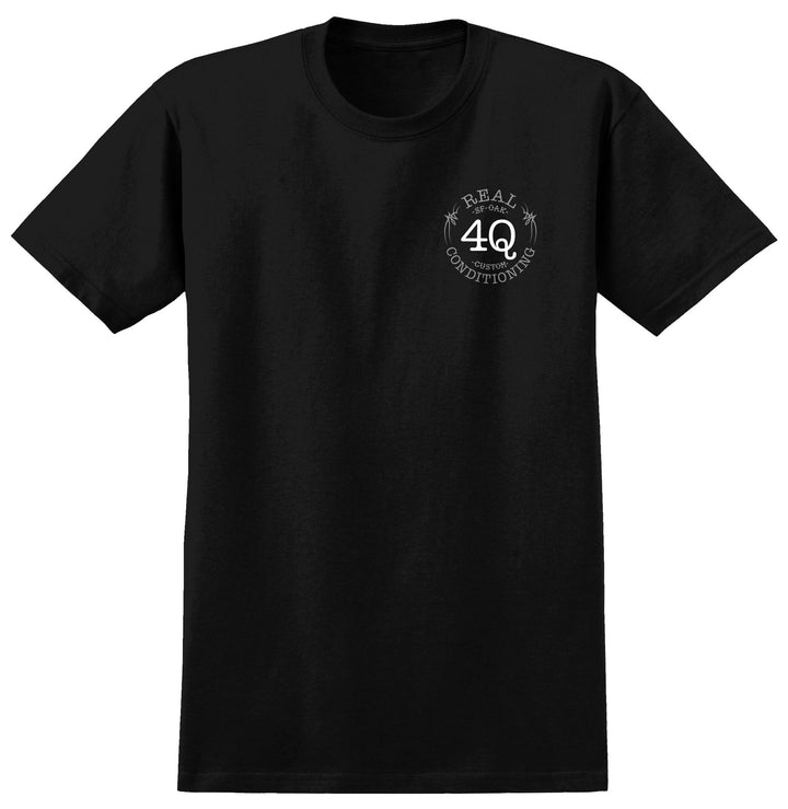 Real x 4Q Tee - Black