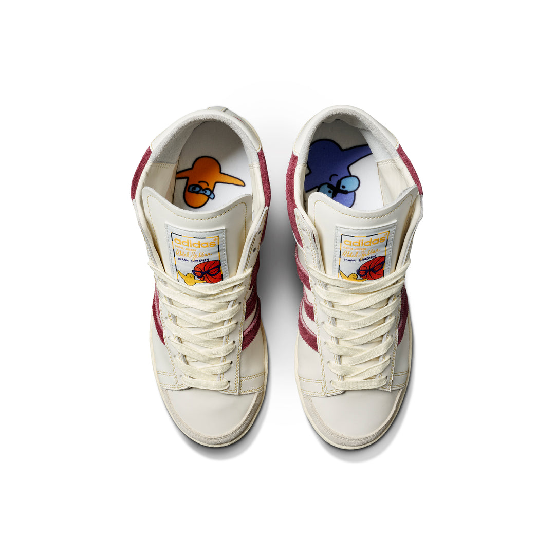 Adidas Jabbar Hi x Gonz - Chalk White / Shadow Red