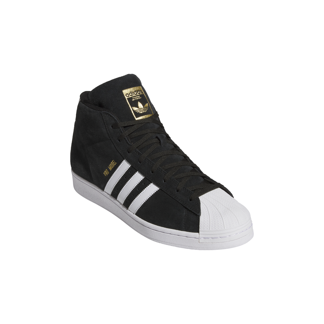 Adidas Pro Model ADV - Core Black / White / Gold – Civil Adidas Pro Model ADV - Core Black / White / Gold – Civil