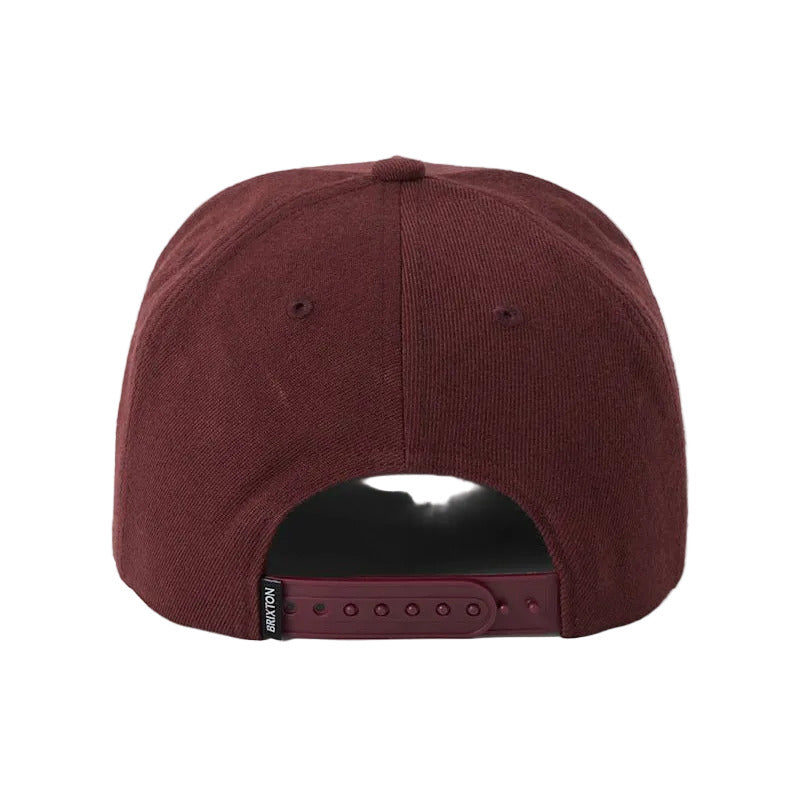 Brixton Crest C MP Snapback - Dark Brick / Brown