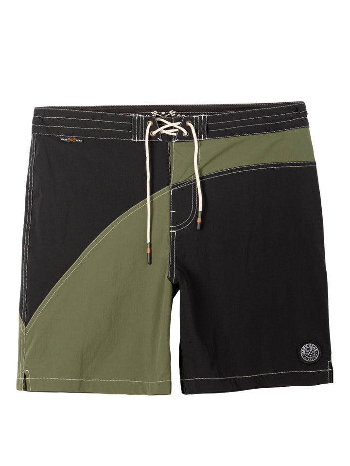 Dark Seas Aliso Boardshort - Olive / Black