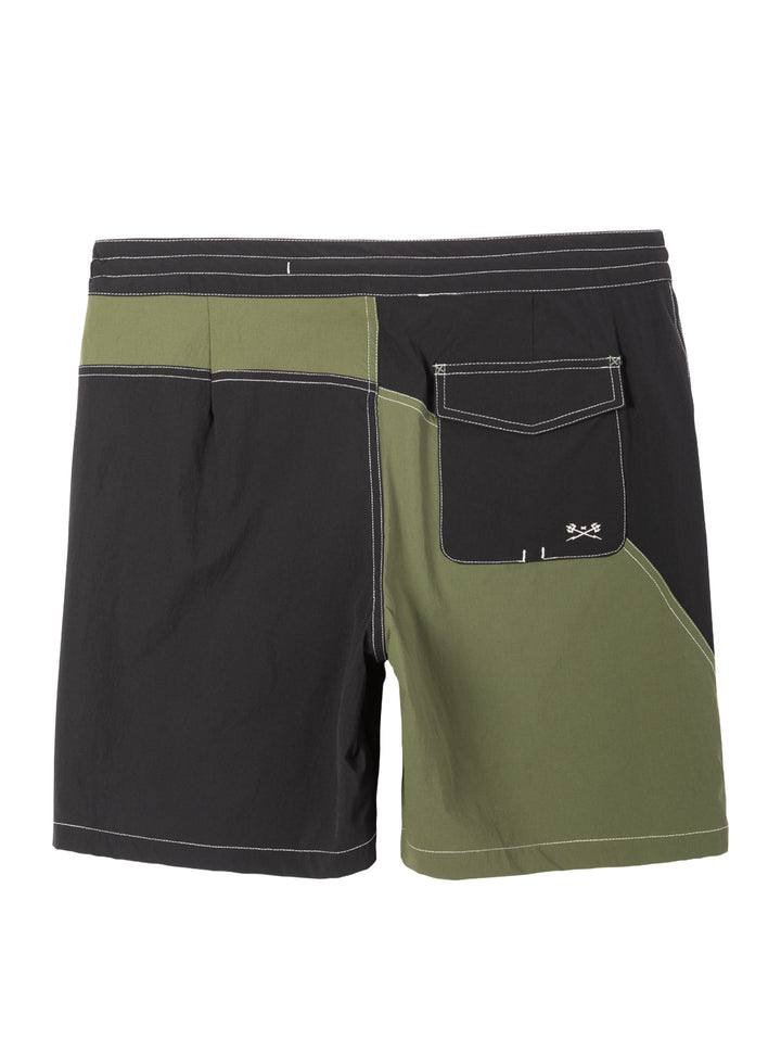 Dark Seas Aliso Boardshort - Olive / Black
