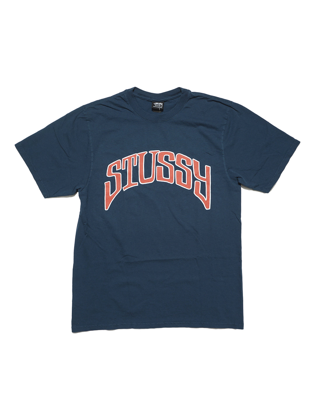 Stussy Arched Pigment Dyed Tee - Navy