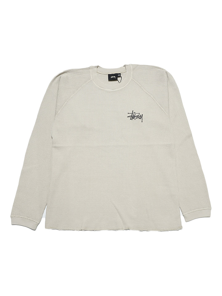 Stussy Raglan Thermal LS Crew - Bone