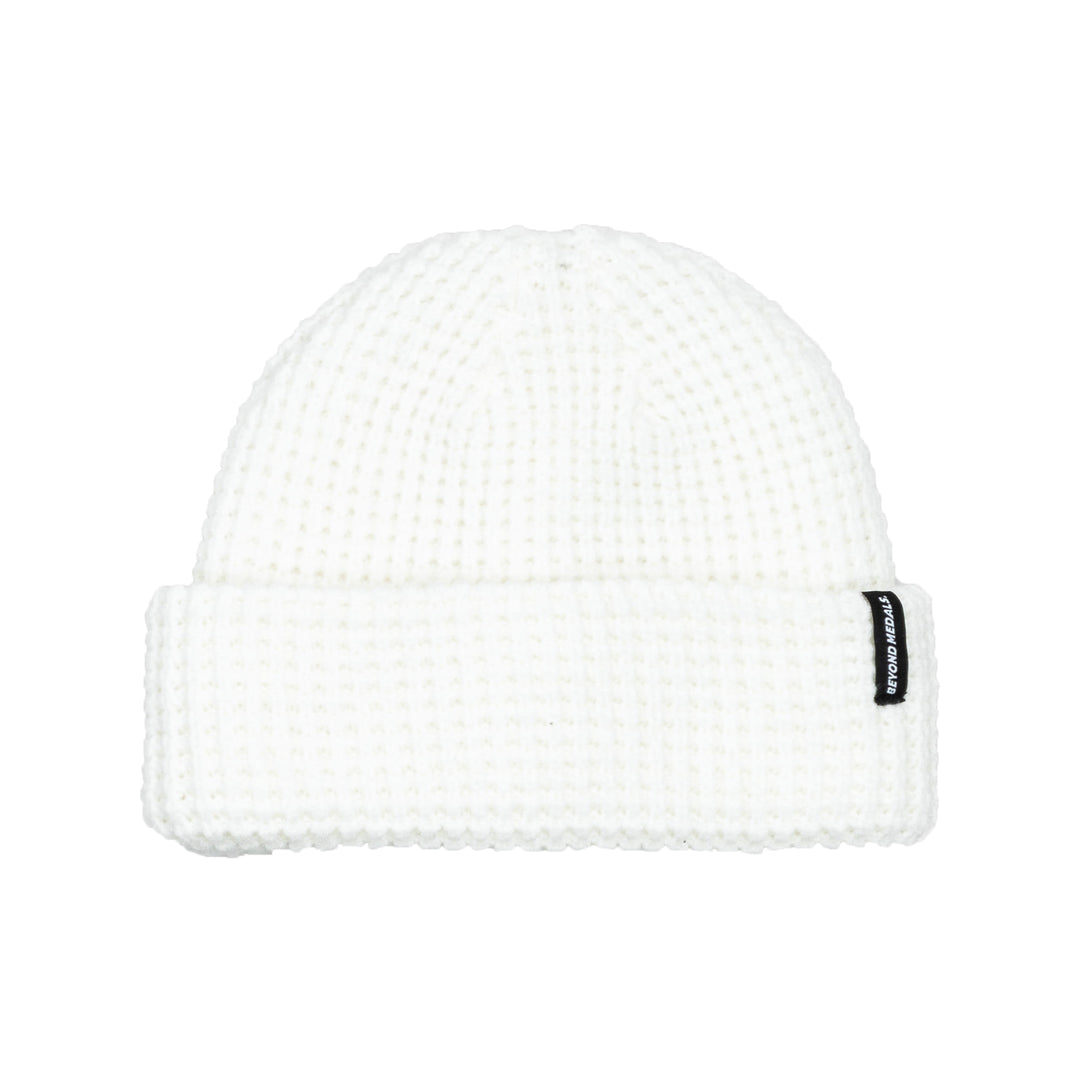 Beyond Medals Waffle Beanie - White