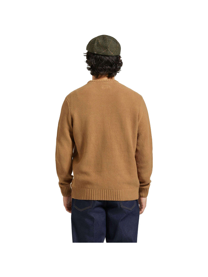 Brixton Jacques Waffle Knit Sweater - Tiger's Eye