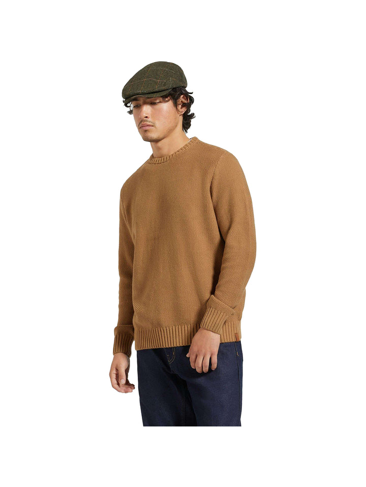 Brixton Jacques Waffle Knit Sweater - Tiger's Eye